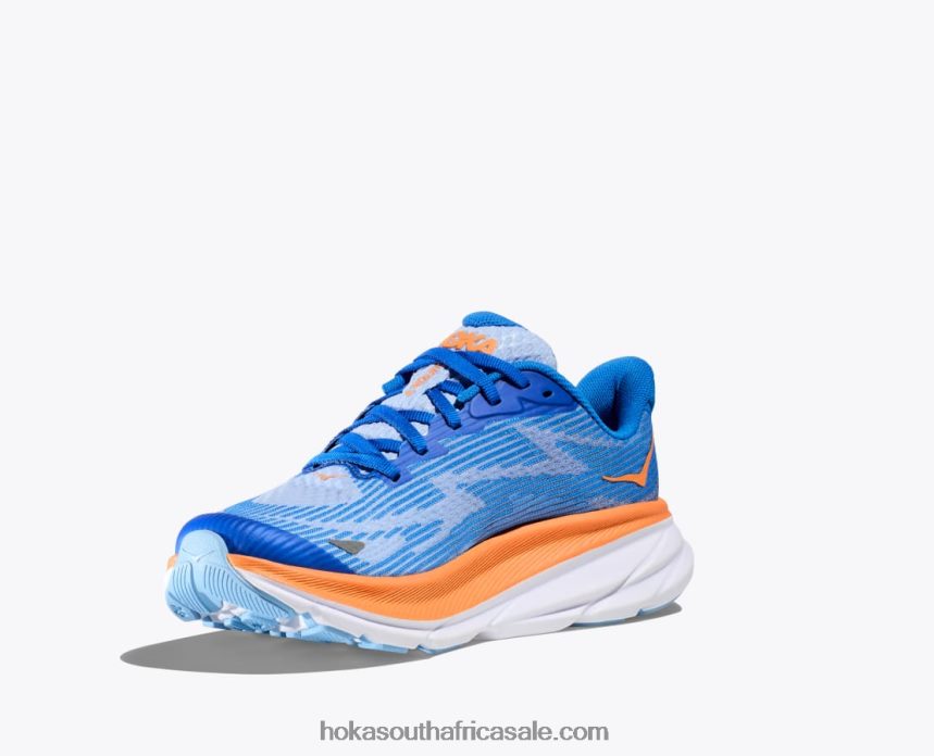 Kids Clifton 9 Hoka 0TNRBJ674 Coastal Sky/All Aboard