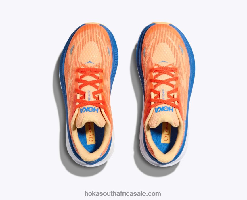 Kids Clifton 9 Hoka 0TNRBJ676 Coastal Sky/All Aboard