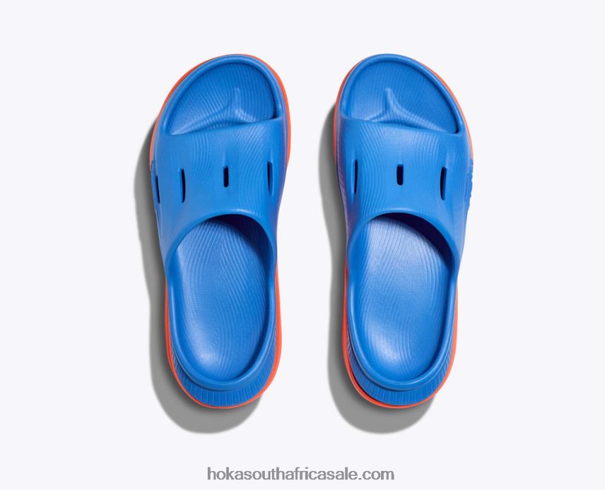 Kids Ora Recovery Slide 3 Hoka 0TNRBJ680 Coastal Sky/Vibrant Orange