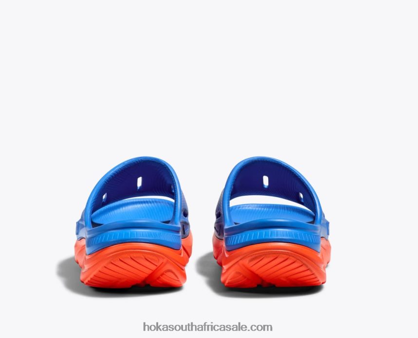 Kids Ora Recovery Slide 3 Hoka 0TNRBJ680 Coastal Sky/Vibrant Orange