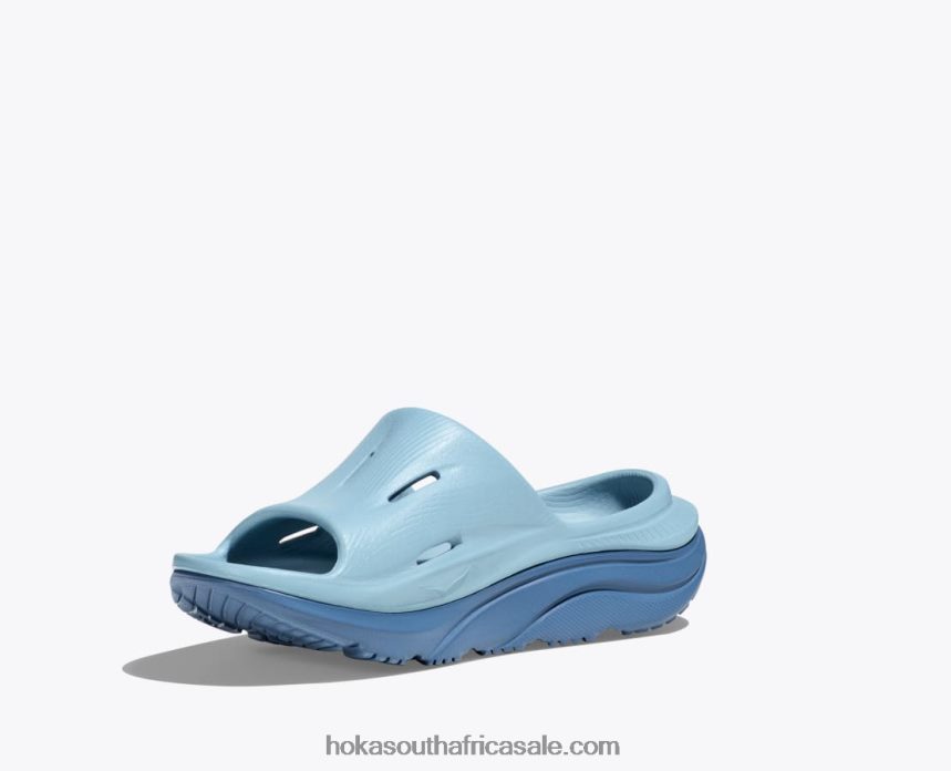 Kids Ora Recovery Slide 3 Hoka 0TNRBJ681 Stone Blue/Bluesteel