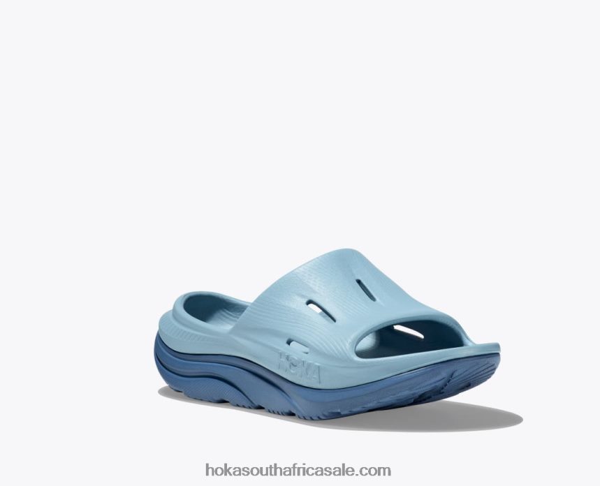 Kids Ora Recovery Slide 3 Hoka 0TNRBJ681 Stone Blue/Bluesteel