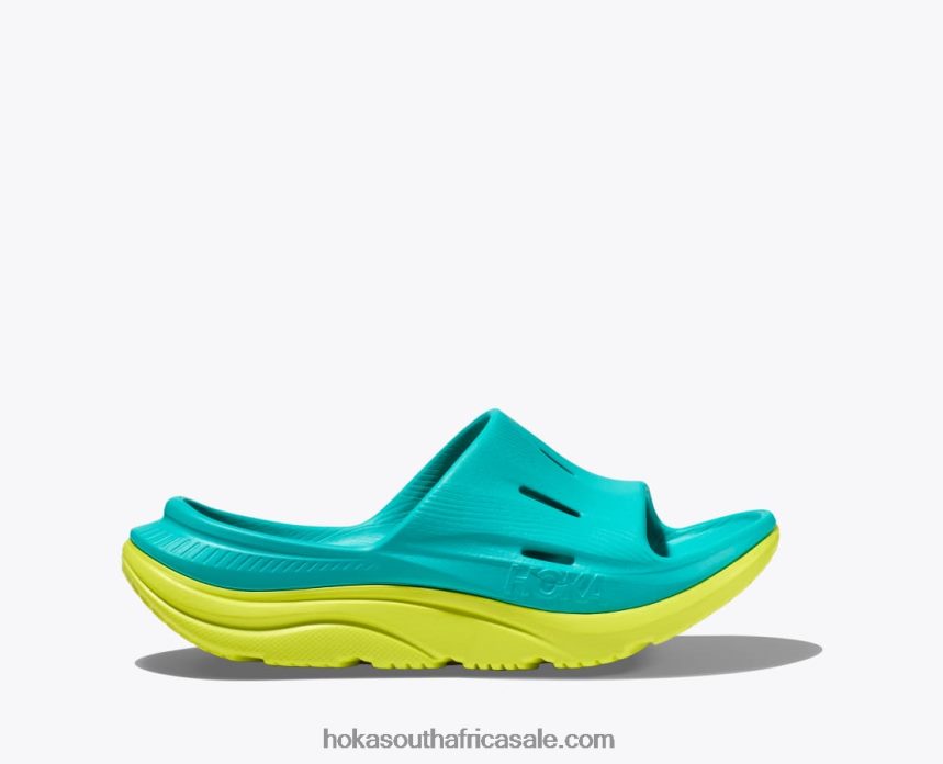 Kids Ora Recovery Slide 3 Hoka 0TNRBJ682 Stone Blue/Bluesteel