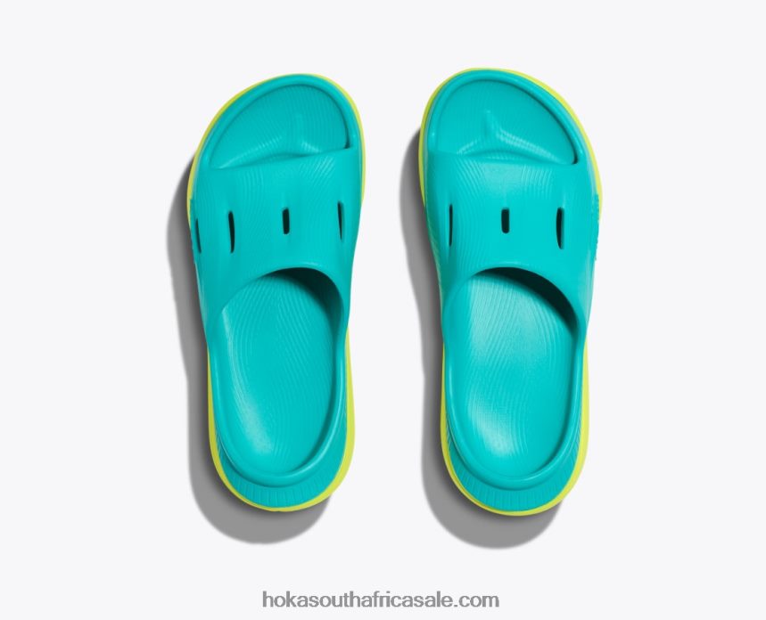 Kids Ora Recovery Slide 3 Hoka 0TNRBJ682 Stone Blue/Bluesteel