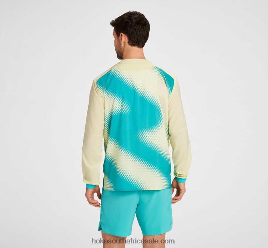 Men 1/2 Zip Wind Shell Hoka 0TNRBJ665 Fiesta