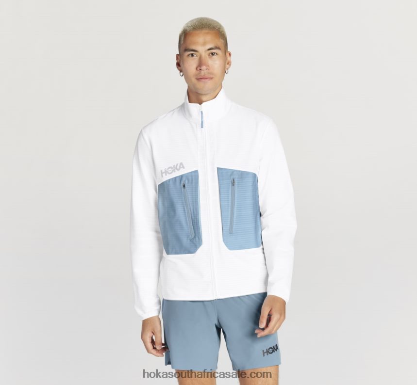 Men Mission Full-Zip Hoka 0TNRBJ668 White