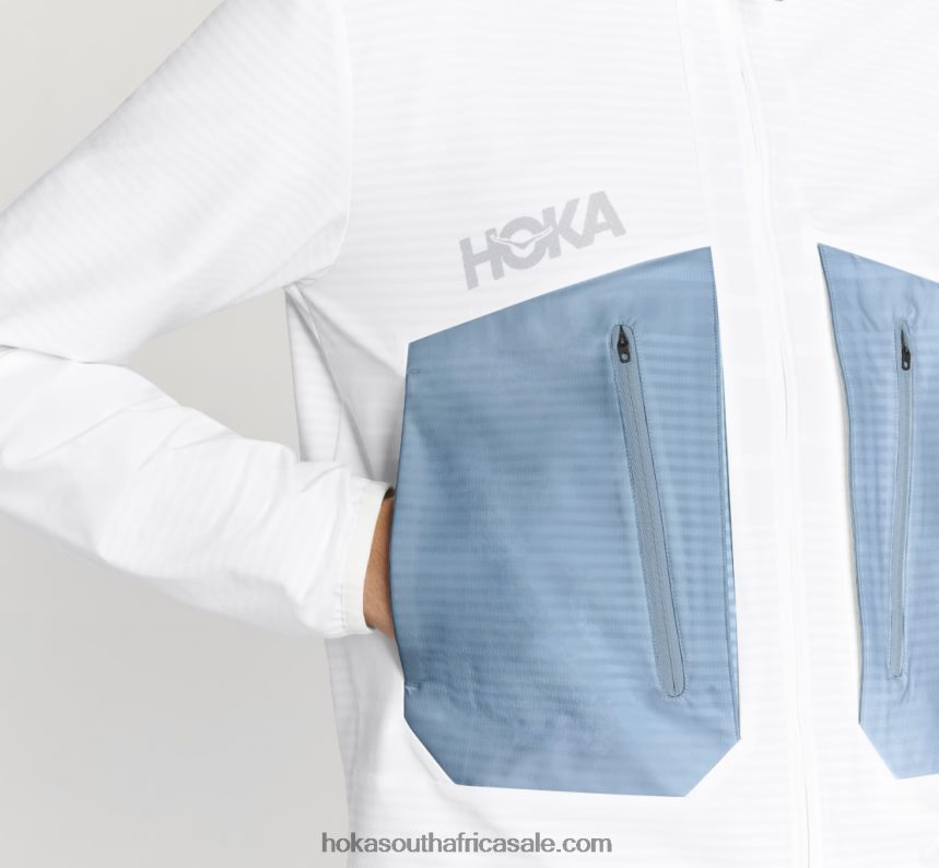 Men Mission Full-Zip Hoka 0TNRBJ668 White