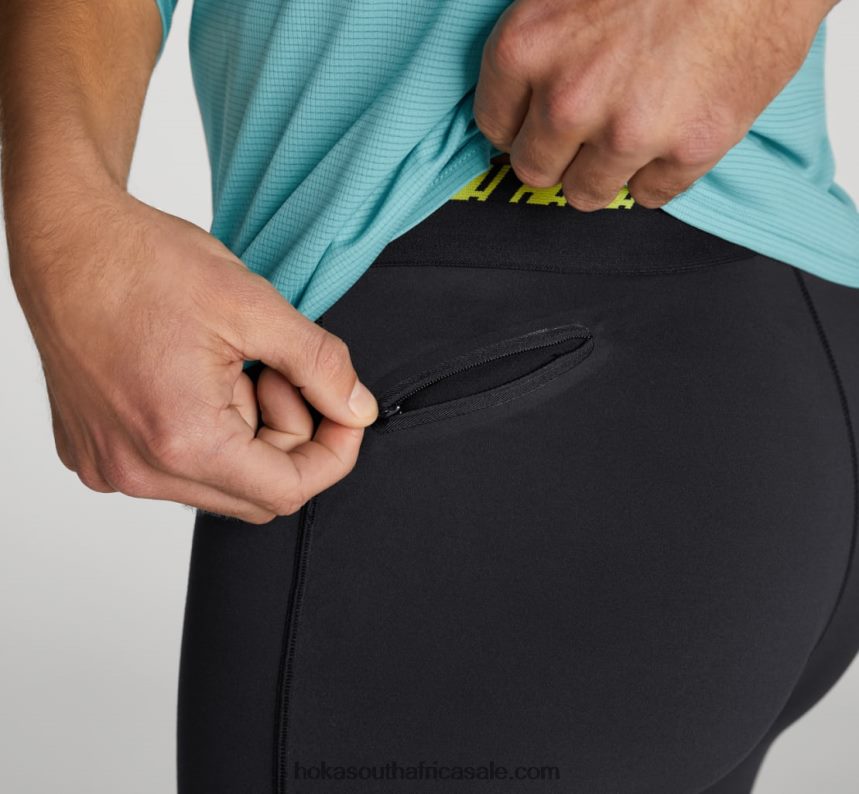 Men Hupana Tight Hoka 0TNRBJ663 Black