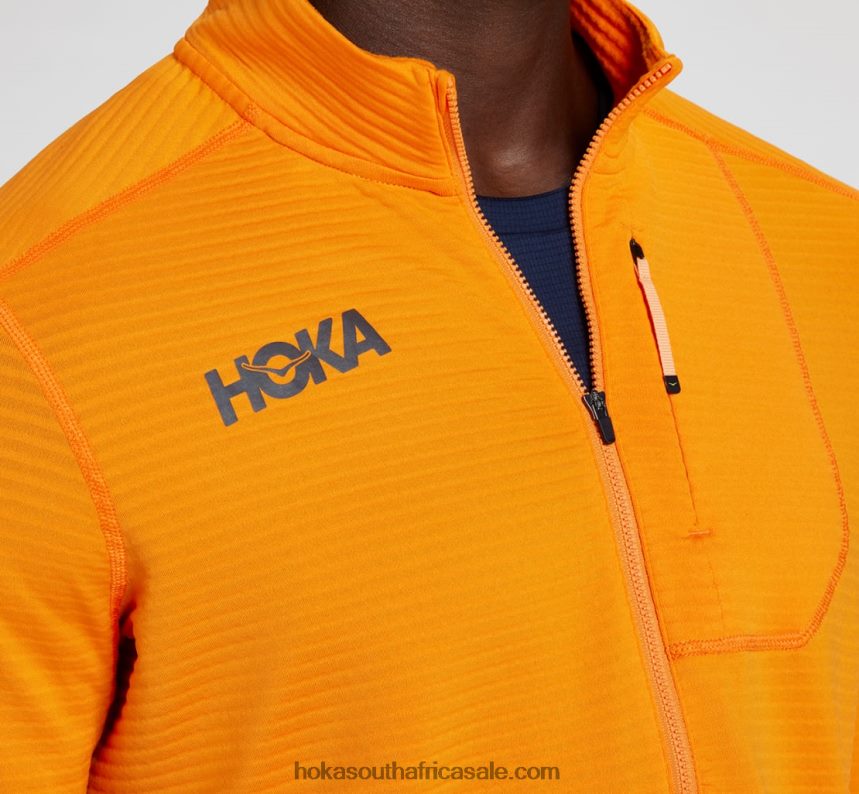 Men 1/2 Zip Hoka 0TNRBJ639 Black