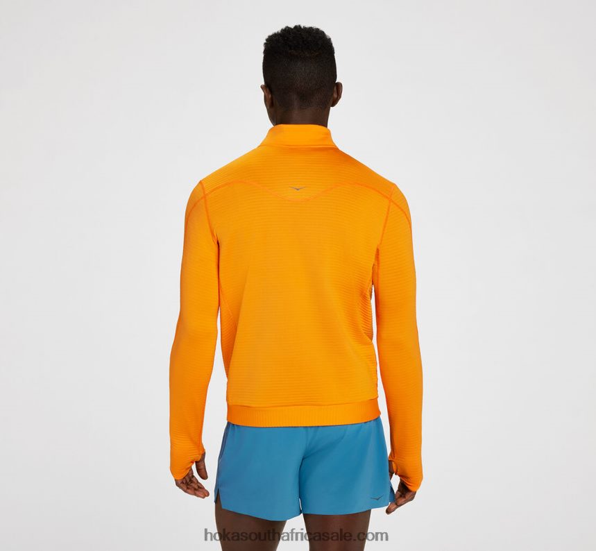 Men 1/2 Zip Hoka 0TNRBJ639 Black