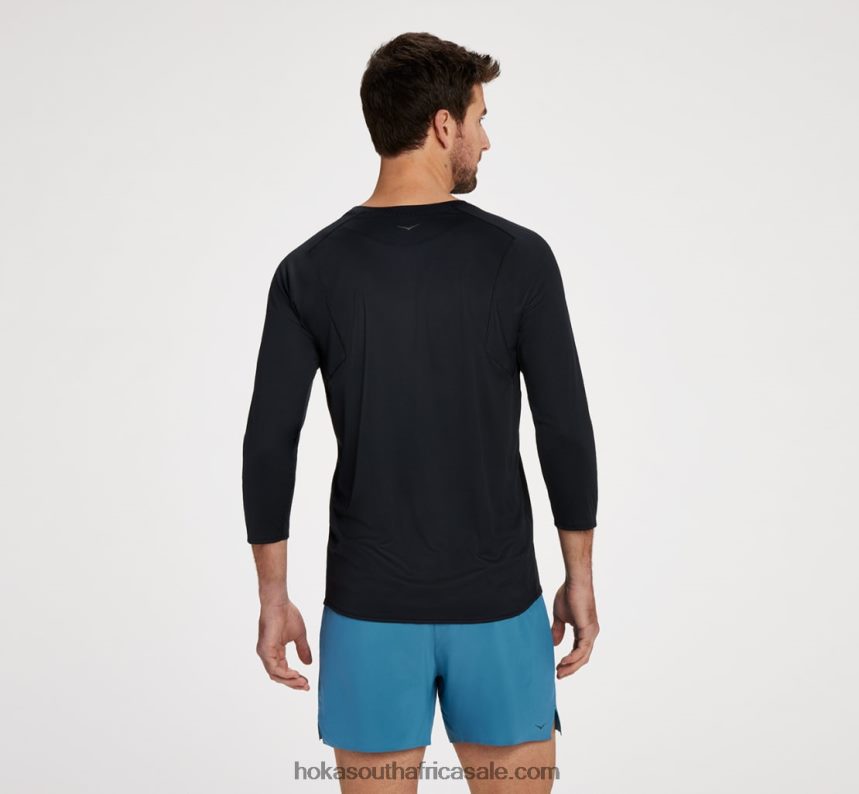 Men Glide 3/4 Sleeve Hoka 0TNRBJ641 Mountain Spring