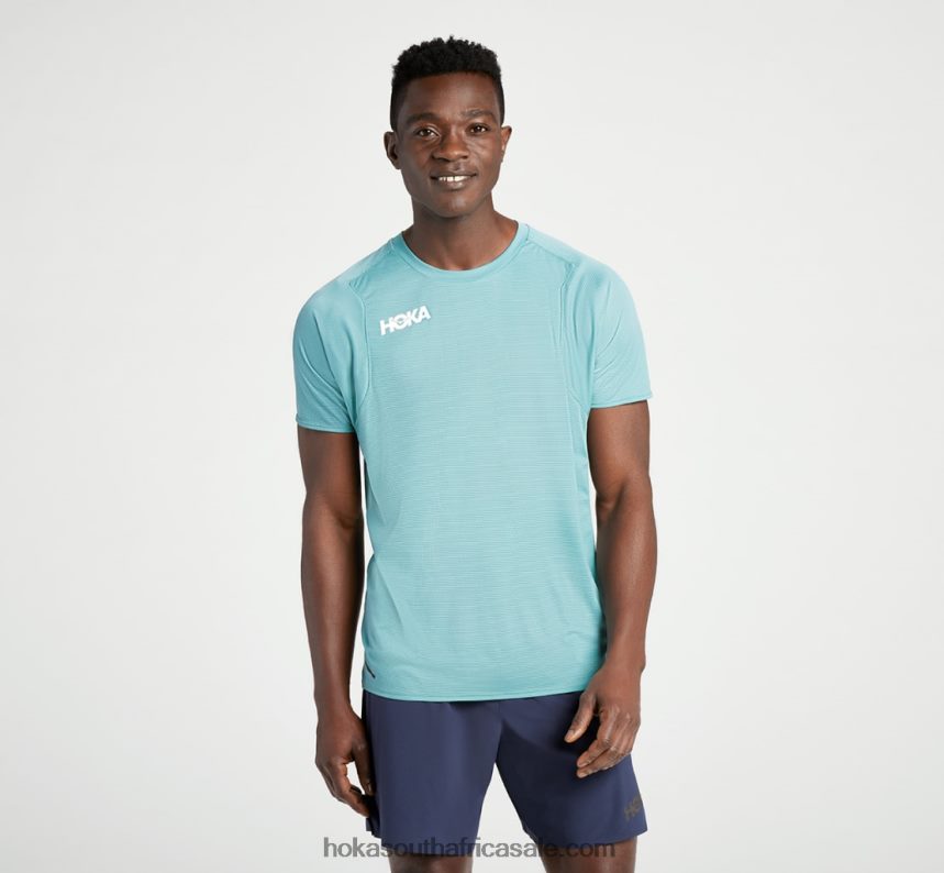 Men Glide Short Sleeve Hoka 0TNRBJ632 Trellis