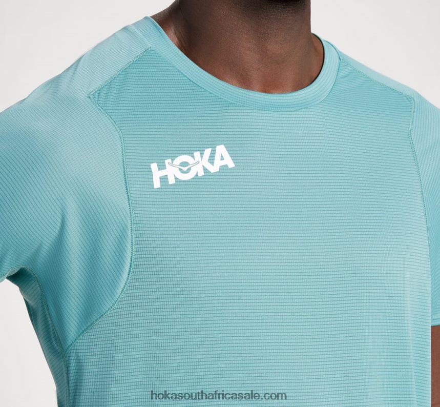 Men Glide Short Sleeve Hoka 0TNRBJ632 Trellis