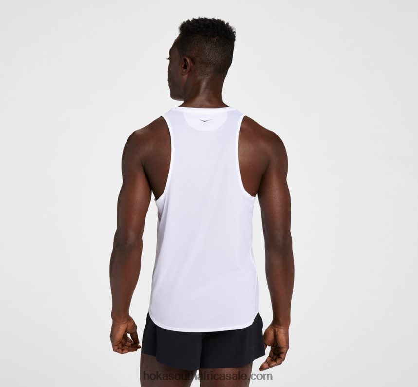 Men Glide Singlet Hoka 0TNRBJ629 White