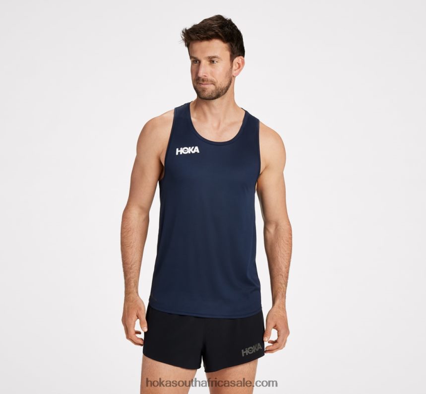 Men Glide Singlet Hoka 0TNRBJ630 Outer Space