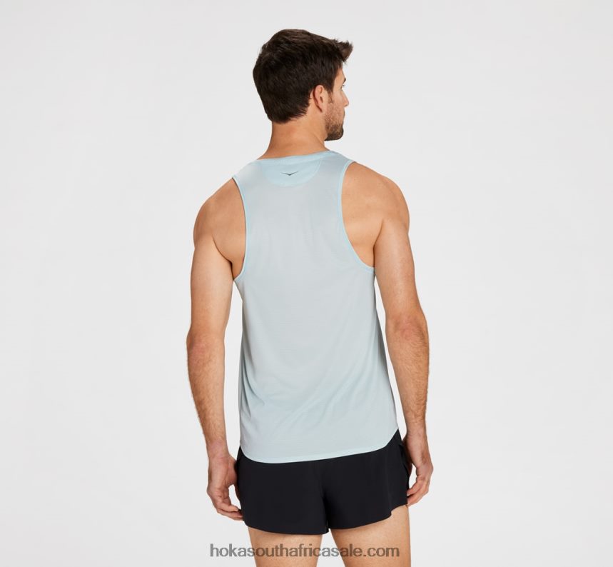 Men Glide Singlet Hoka 0TNRBJ634 Black