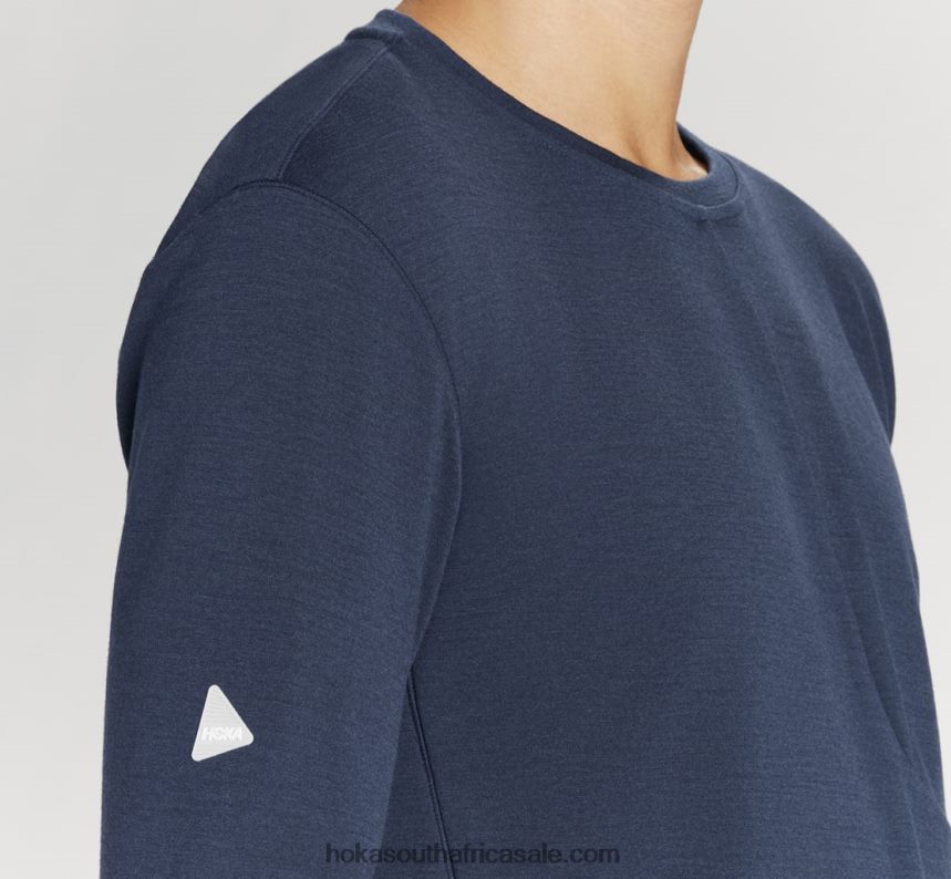 Men Merino Blend Long Sleeve Hoka 0TNRBJ646 Outer Space