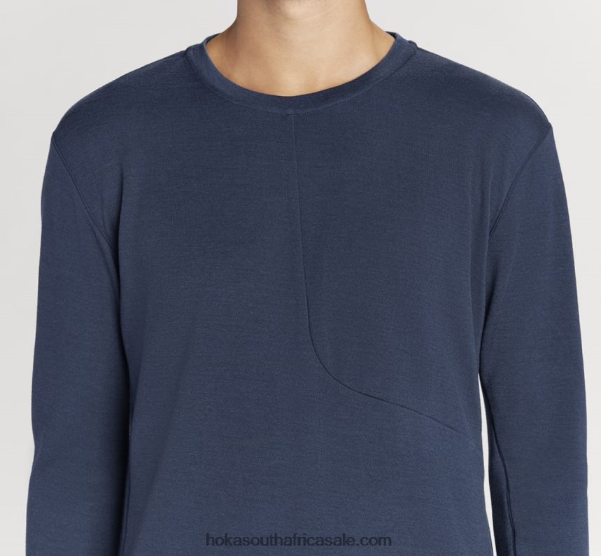 Men Merino Blend Long Sleeve Hoka 0TNRBJ646 Outer Space