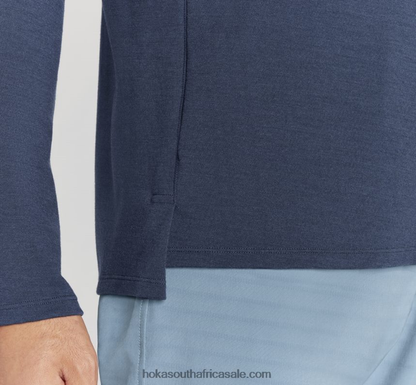 Men Merino Blend Long Sleeve Hoka 0TNRBJ646 Outer Space