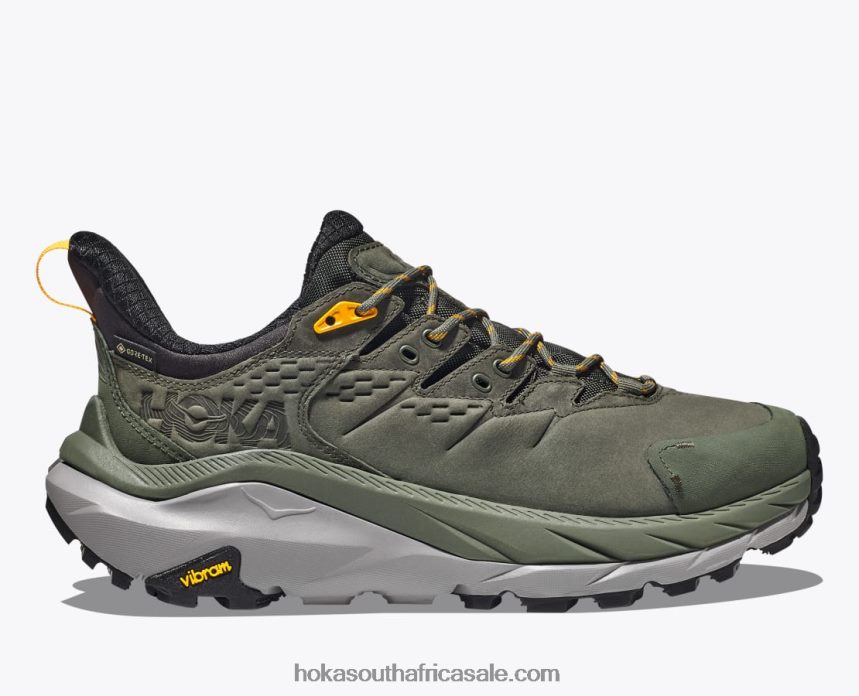 Men Kaha 2 Low GTX Hoka 0TNRBJ552 Thyme/Radiant Yellow