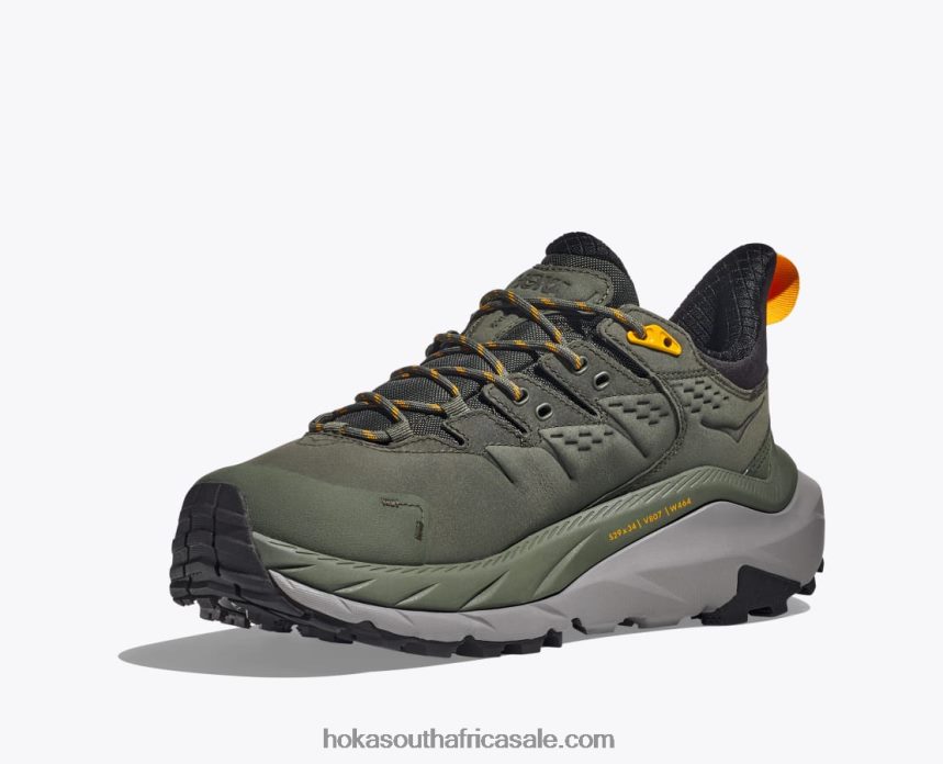Men Kaha 2 Low GTX Hoka 0TNRBJ552 Thyme/Radiant Yellow