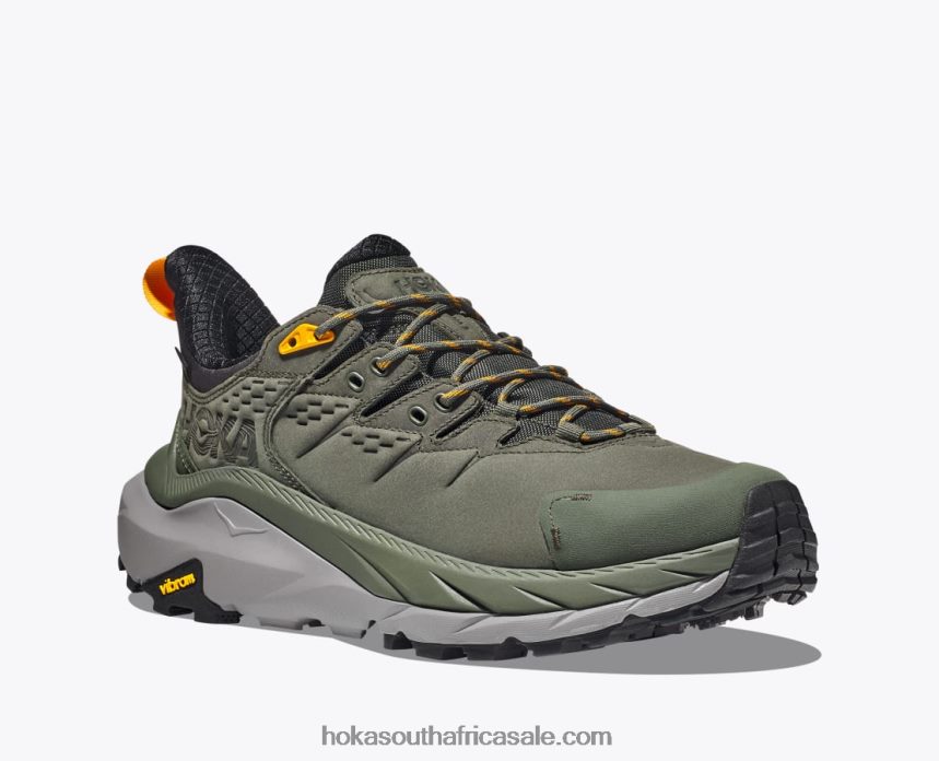 Men Kaha 2 Low GTX Hoka 0TNRBJ552 Thyme/Radiant Yellow