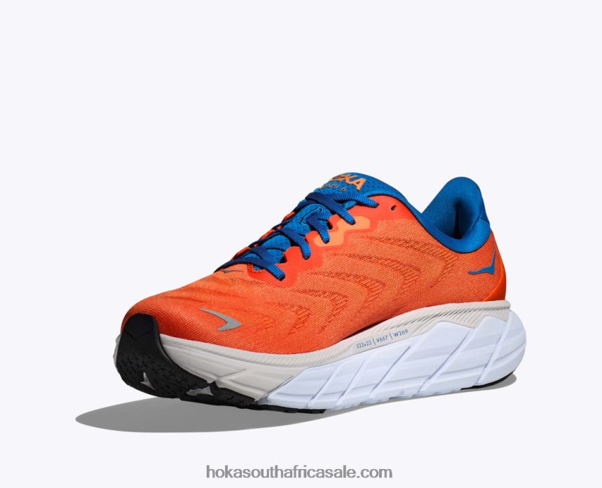 Men Arahi 6 Hoka 0TNRBJ429 Vibrant Orange/Coastal Sky