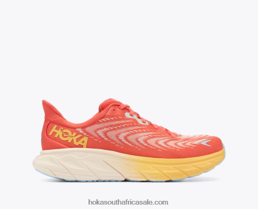 Men Arahi 6 Hoka 0TNRBJ430 Fiesta/Amber Yellow