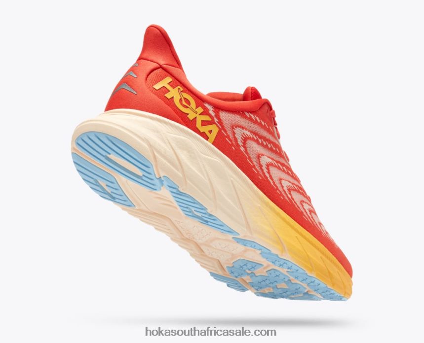 Men Arahi 6 Hoka 0TNRBJ430 Fiesta/Amber Yellow