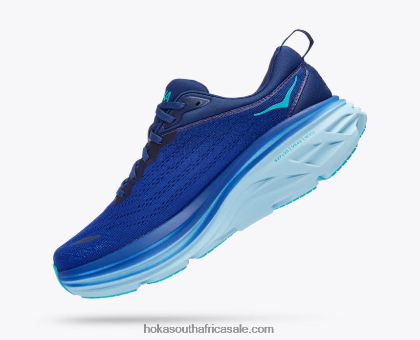 Men Bondi 8 Hoka 0TNRBJ422 Bellwether Blue/Bluing