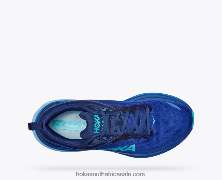 Men Bondi 8 Hoka 0TNRBJ422 Bellwether Blue/Bluing