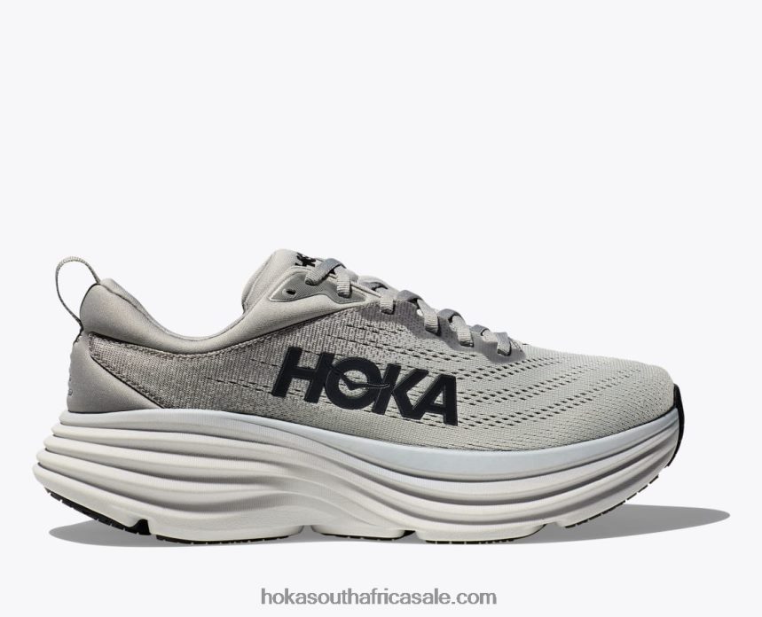 Men Bondi 8 Hoka 0TNRBJ613 Sharkskin/Harbor Mist