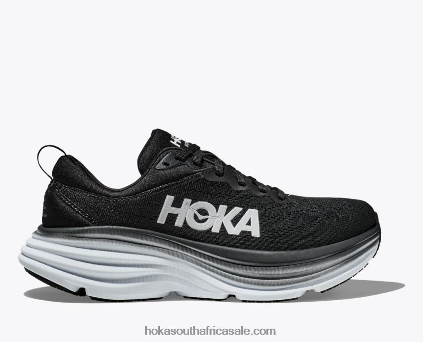 Men Bondi 8 Hoka 0TNRBJ616 Black/White