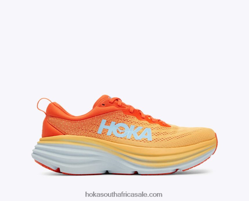 Men Bondi 8 Hoka 0TNRBJ688 Puffin'S Bill/Amber Yellow