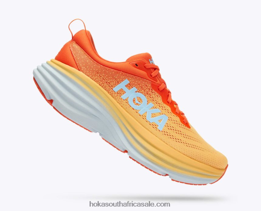 Men Bondi 8 Hoka 0TNRBJ688 Puffin'S Bill/Amber Yellow