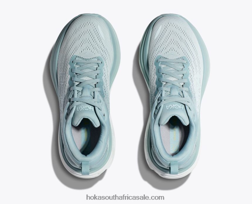 Men Bondi 8 Hoka 0TNRBJ689 Sharkskin/Harbor Mist