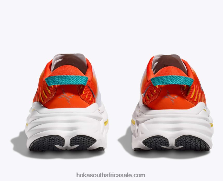 Men Bondi X Hoka 0TNRBJ462 Blanc De Blanc/Flame