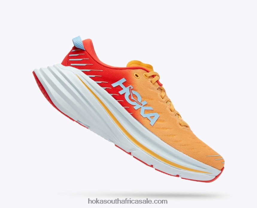 Men Bondi X Hoka 0TNRBJ463 Fiesta/Amber Yellow