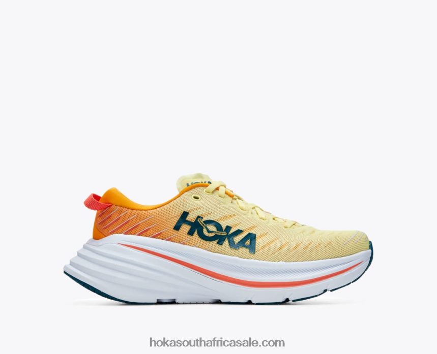 Men Bondi X Hoka 0TNRBJ464 Yellow Pear/Radiant Yellow
