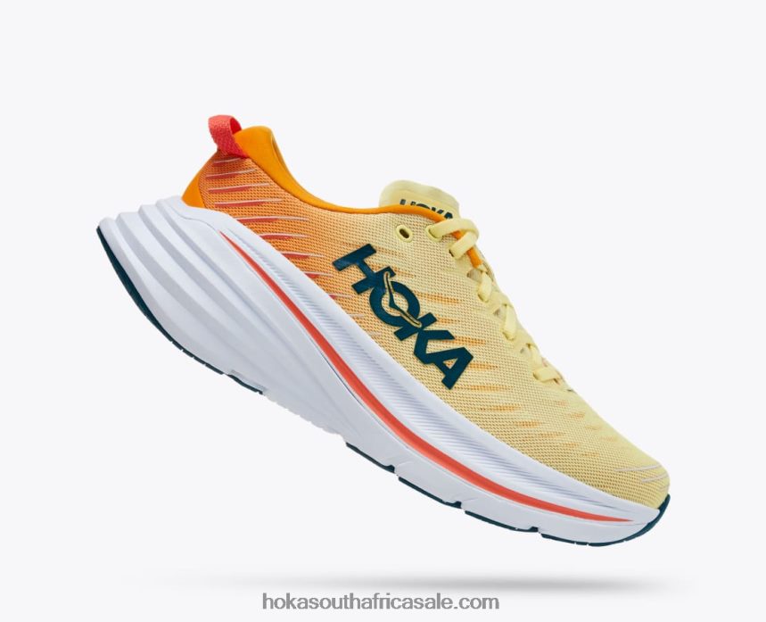 Men Bondi X Hoka 0TNRBJ464 Yellow Pear/Radiant Yellow