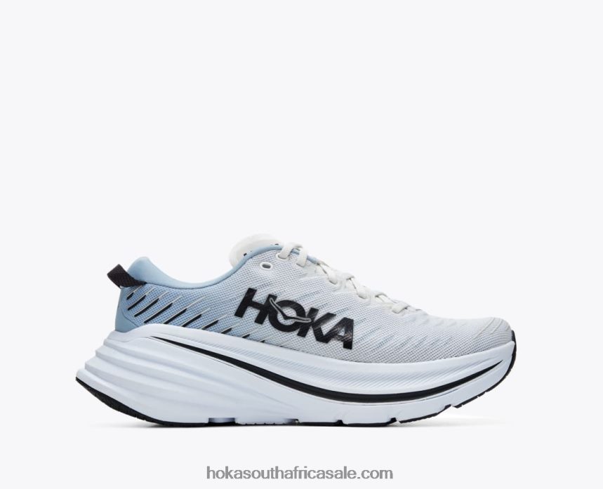 Men Bondi X Hoka 0TNRBJ465 Blanc De Blanc/Blue Fog