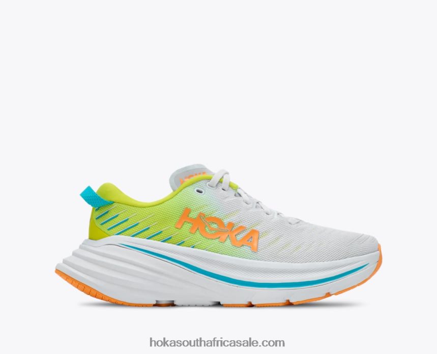 Men Bondi X Hoka 0TNRBJ466 White/Evening Primrose