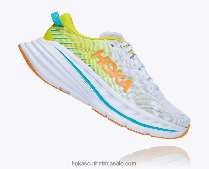 Men Bondi X Hoka 0TNRBJ466 White/Evening Primrose