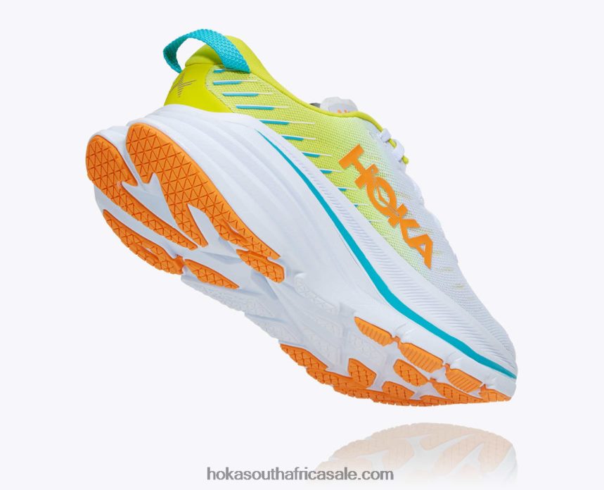 Men Bondi X Hoka 0TNRBJ466 White/Evening Primrose