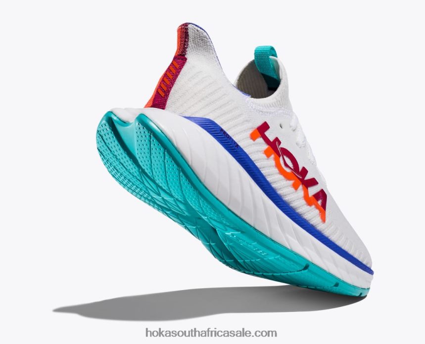 Men Carbon X 3 Hoka 0TNRBJ455 White/Flame