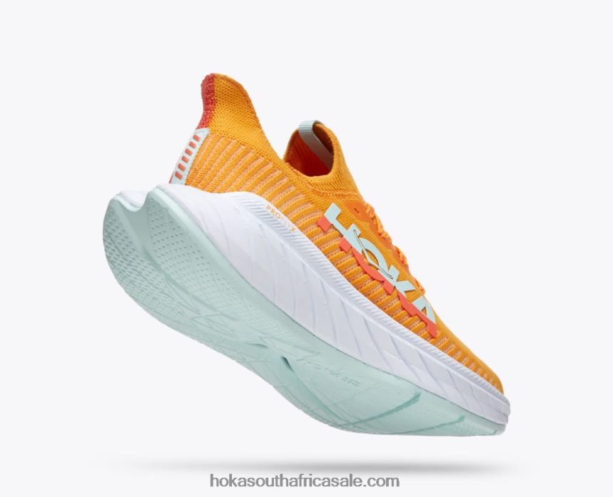 Men Carbon X 3 Hoka 0TNRBJ456 Radiant Yellow/Camellia