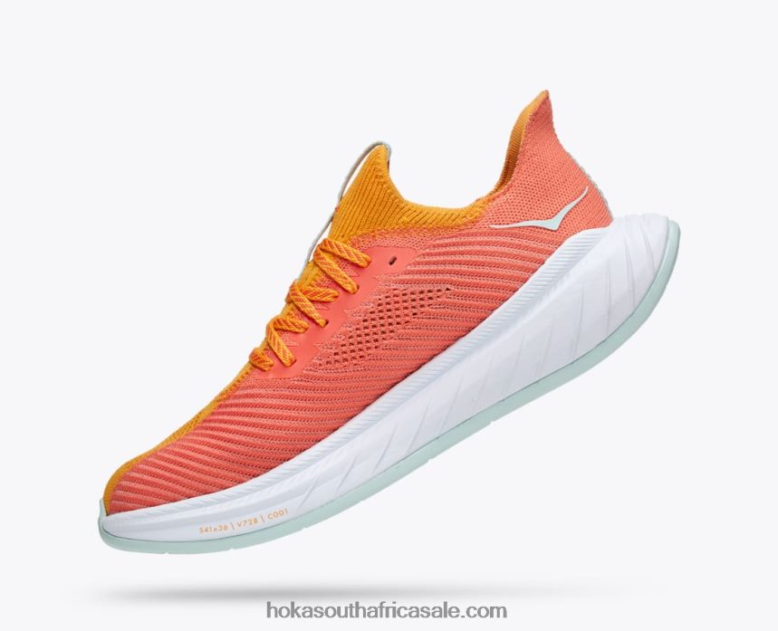 Men Carbon X 3 Hoka 0TNRBJ456 Radiant Yellow/Camellia