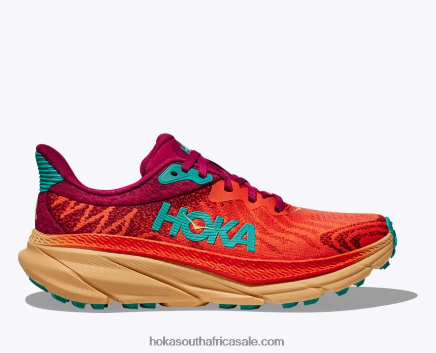 Men Challenger 7 Hoka 0TNRBJ568 Stone Blue/Evening Primrose