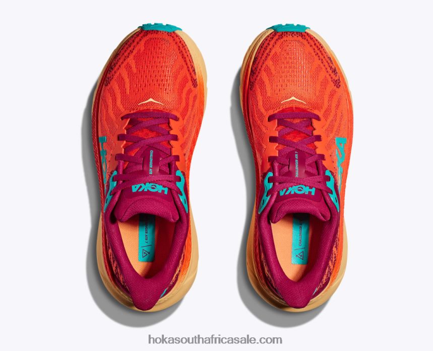 Men Challenger 7 Hoka 0TNRBJ568 Stone Blue/Evening Primrose