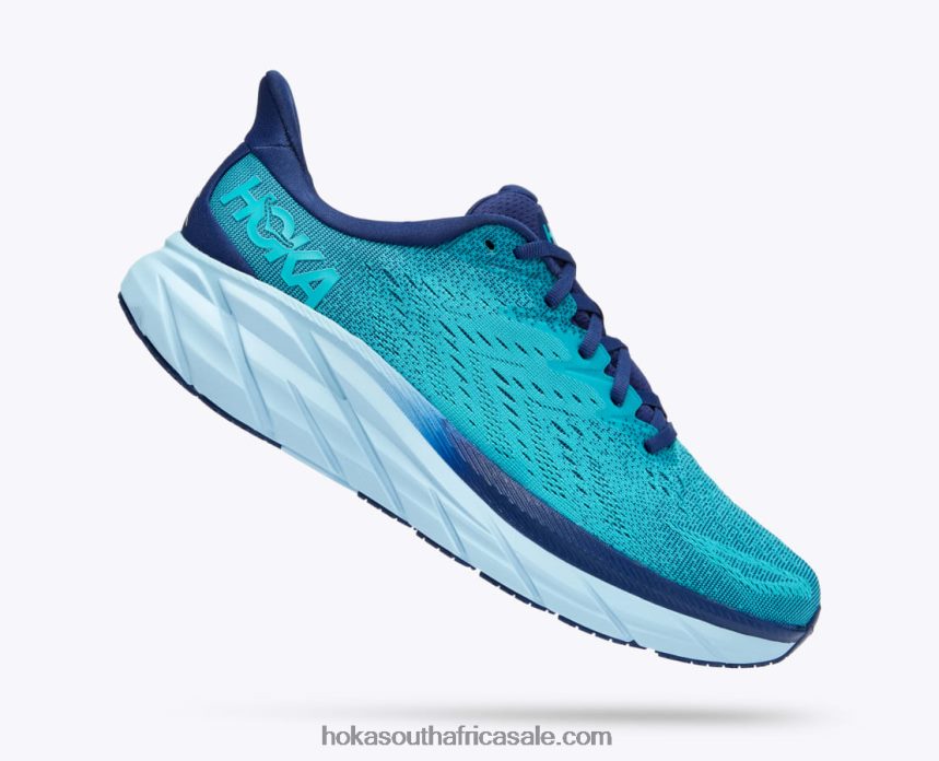 Men Clifton 8 Hoka 0TNRBJ555 Bellwether Blue/Scuba Blue